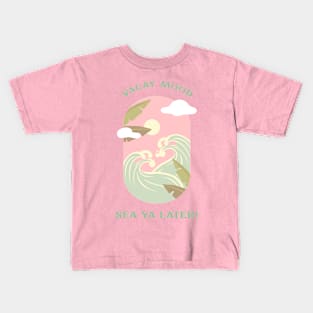 Paradise Beach Vacay Mood Summer Vibes Summertime Kids T-Shirt